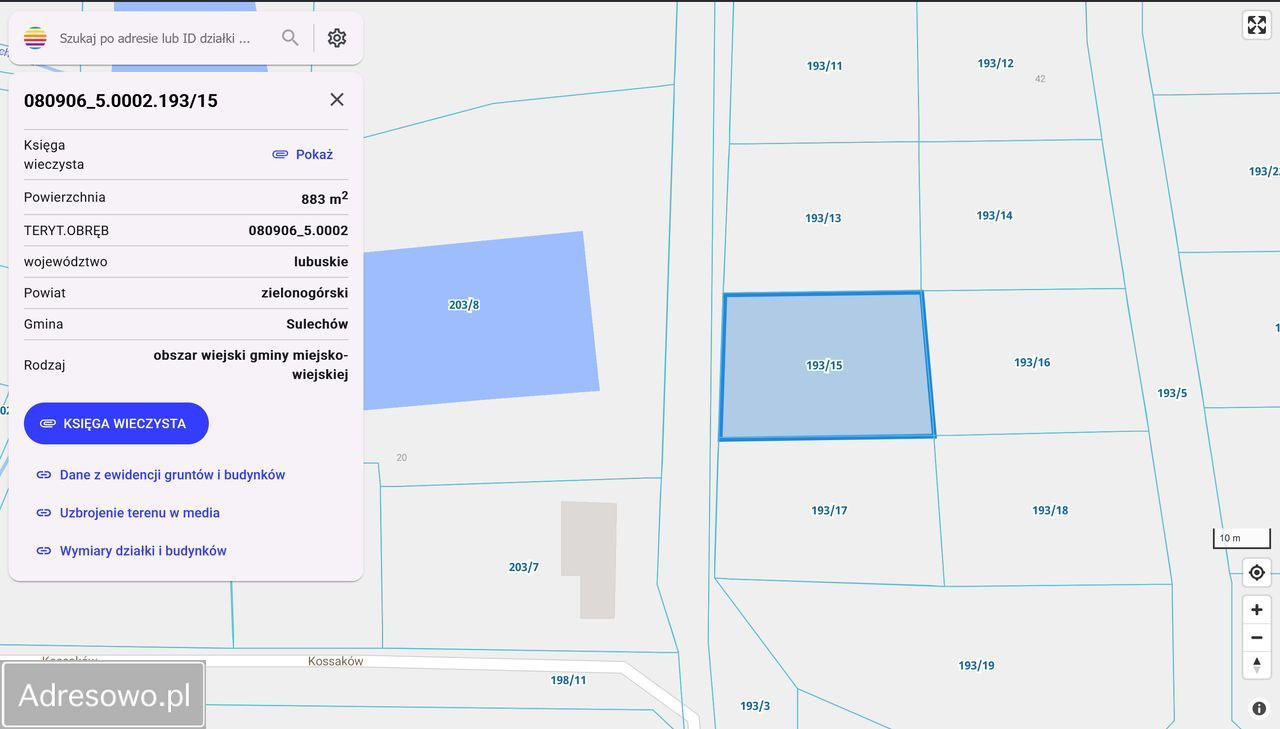 Działka budowlana Brzezie k. Sulechowa, ul. Poligonowa. Zdjęcie 2