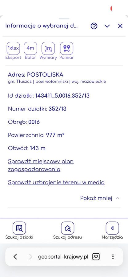 Działka budowlana Postoliska, ul. Jadowska. Zdjęcie 2