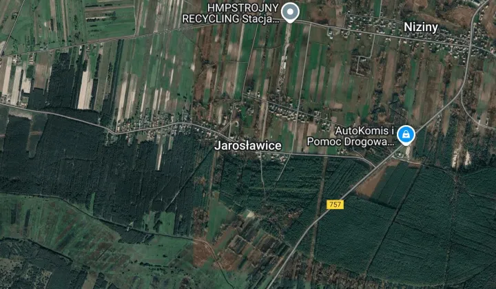 Działka leśna Jarosławice