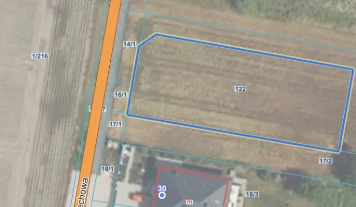 Działka budowlana Wieruchów, ul. Orzechowa