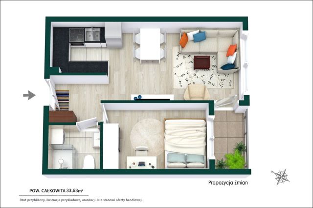 Mieszkanie 2-pokojowe Warszawa Praga-Północ, ul. Targowa. Zdjęcie 11