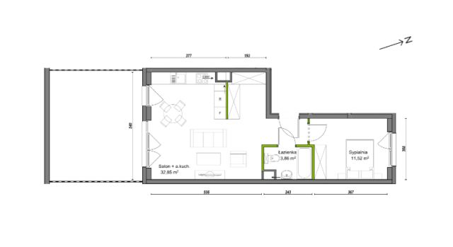 Mieszkanie 2-pokojowe Wrocław Ołtaszyn, ul. Orawska. Zdjęcie 8