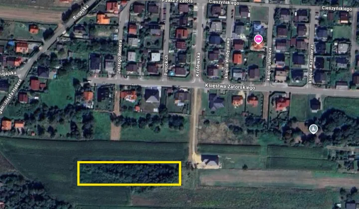 Działka budowlana Zator, ul. Jerzego Remera