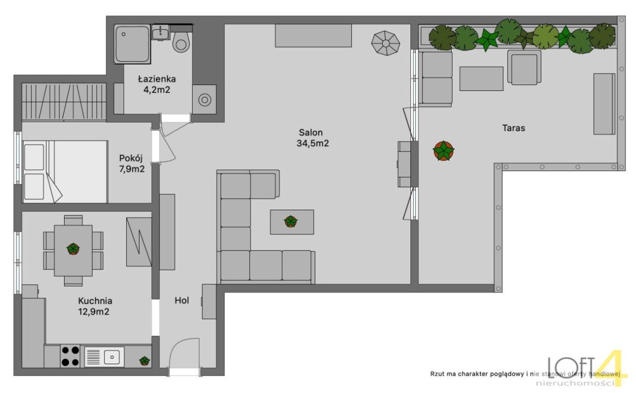 Mieszkanie 2-pokojowe Nowy Sącz, ul. 29 Listopada. Zdjęcie 16
