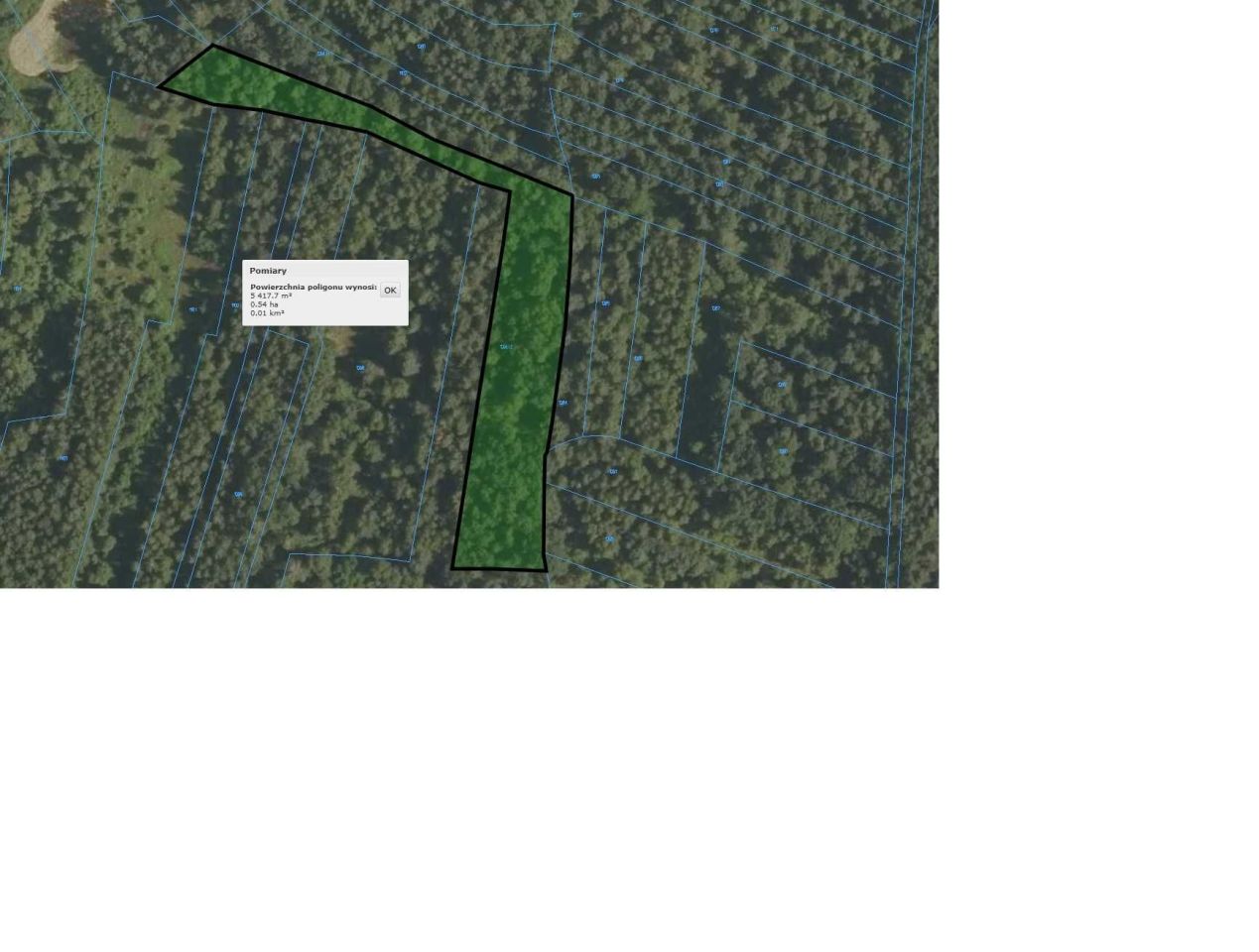 Działka leśna Bielcza. Zdjęcie 3