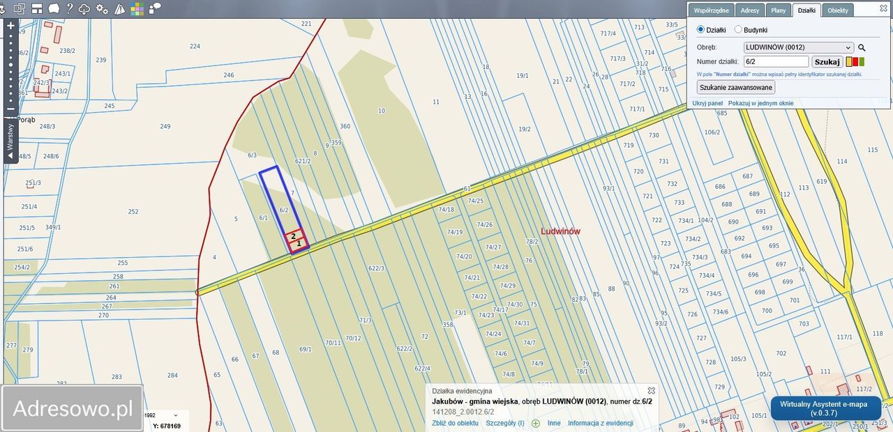 Działka rekreacyjna Ludwinów. Zdjęcie 3