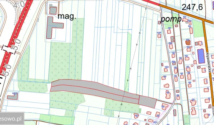 Działka inwestycyjna Świlcza