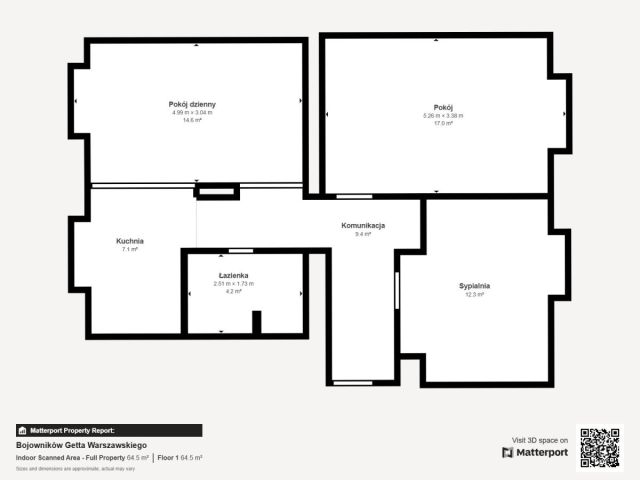 Mieszkanie 3-pokojowe Łódź Bałuty, ul. Bojowników Getta Warszawskiego. Zdjęcie 10
