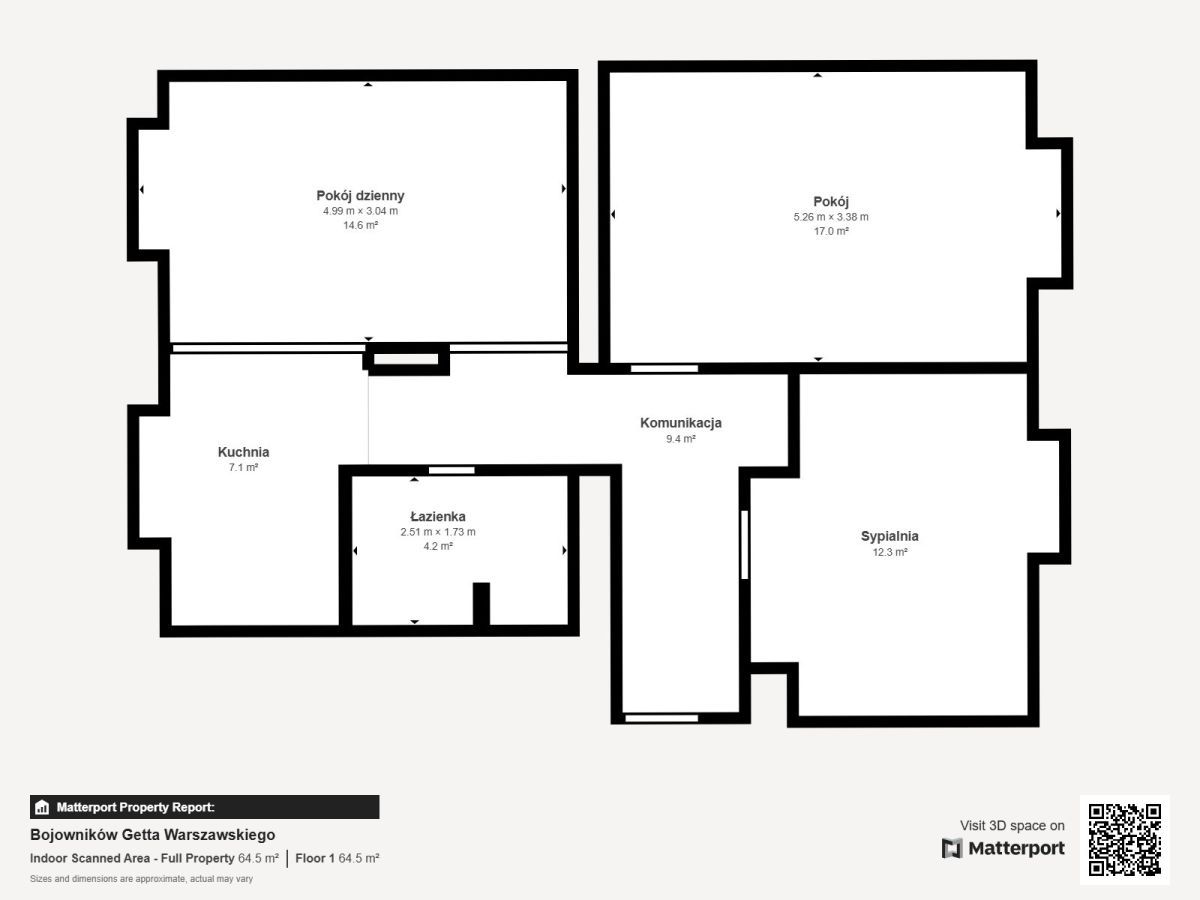 Mieszkanie 3-pokojowe Łódź Bałuty, ul. Bojowników Getta Warszawskiego. Zdjęcie 10