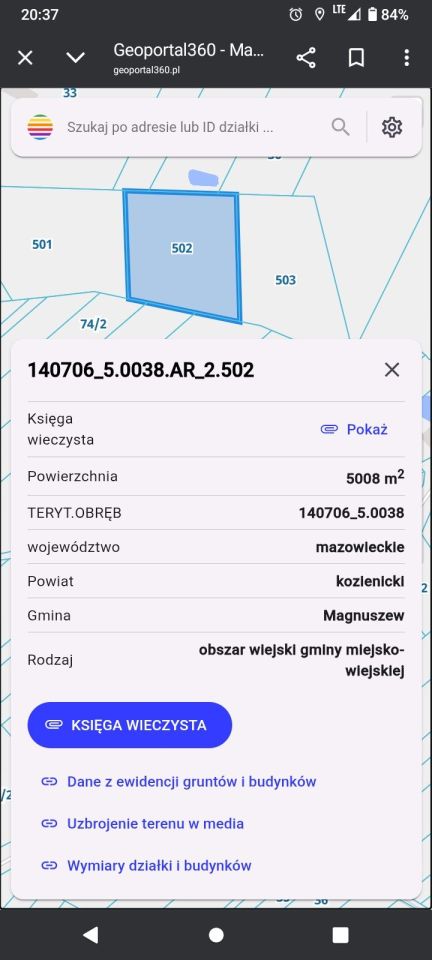 Działka rolna Wola Magnuszewska. Zdjęcie 1