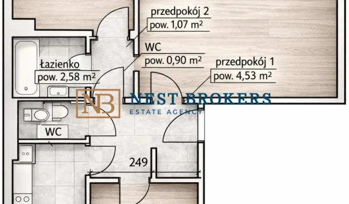 Mieszkanie 3-pokojowe Kraków Prądnik Czerwony, ul. Dobrego Pasterza