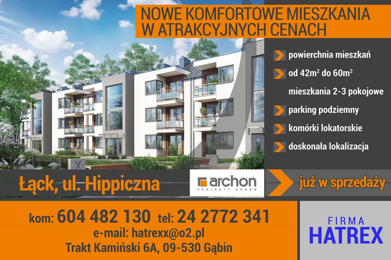 Mieszkanie 2-pokojowe Łąck, ul. Hippiczna