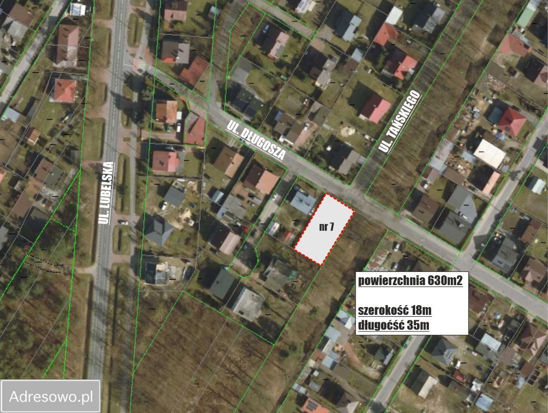 Działka budowlana Biała Podlaska, ul. Jana Długosza