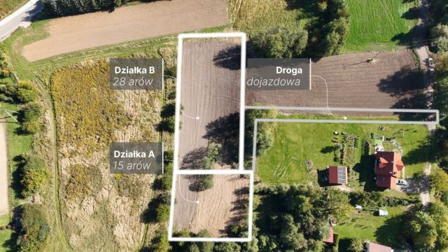 Działka budowlana Trąbki. Zdjęcie 2