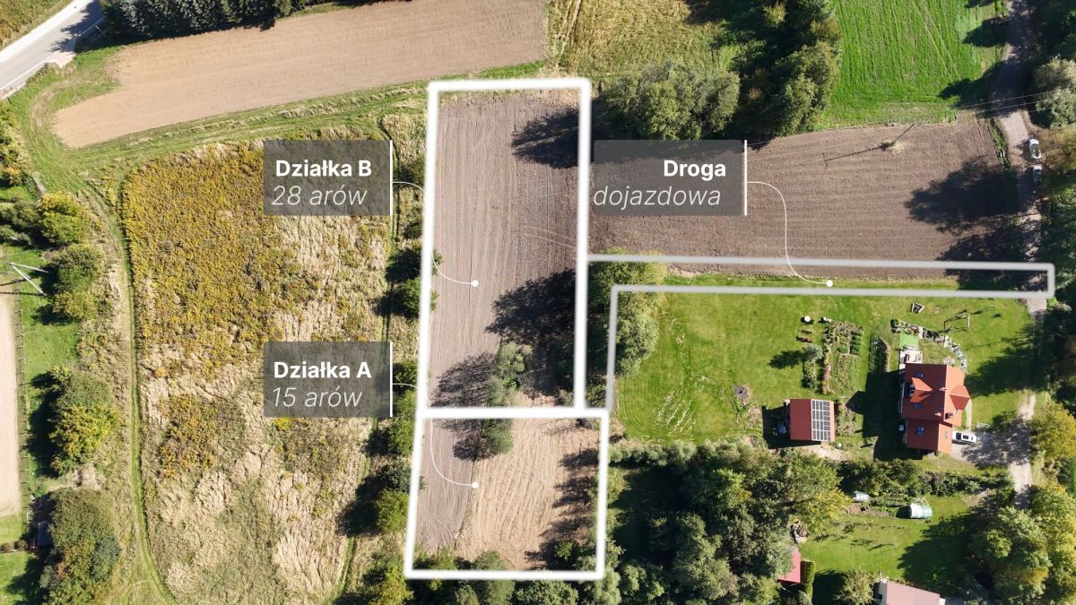 Działka budowlana Trąbki. Zdjęcie 2