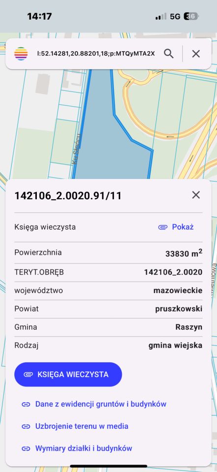 Działka inwestycyjna Wypędy, ul. Sokołowska. Zdjęcie 2