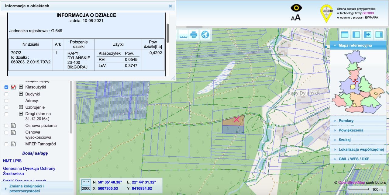 Działka leśna Rapy Dylańskie. Zdjęcie 3