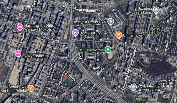 Mieszkanie 3-pokojowe Warszawa Mokotów, ul. Śniardwy