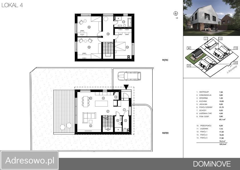 dom wolnostojący, 3 pokoje Dominów. Zdjęcie 11