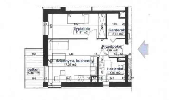 Mieszkanie 2-pokojowe Lublin Ponikwoda, ul. Nagietkowa