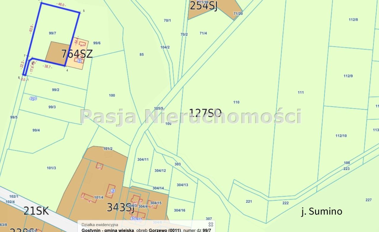 Działka budowlana Gorzewo. Zdjęcie 2