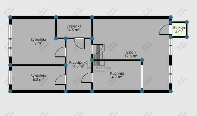 Mieszkanie 3-pokojowe Warszawa Mokotów. Zdjęcie 7