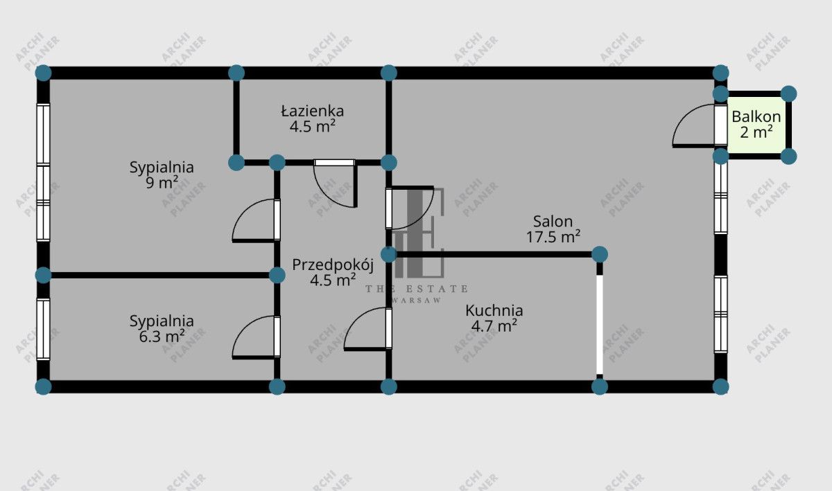 Mieszkanie 3-pokojowe Warszawa Mokotów. Zdjęcie 7