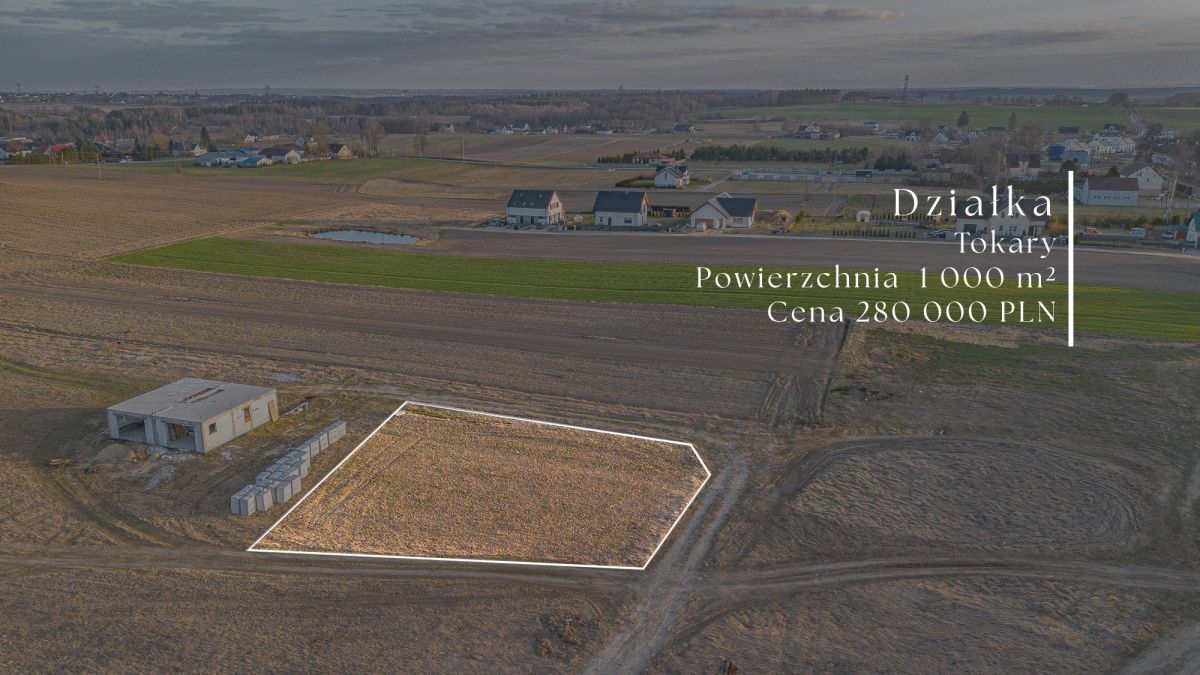 Działka budowlana Tokary, ul. Okrężna. Zdjęcie 1