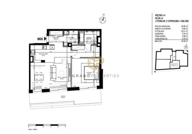 Mieszkanie 2-pokojowe Warszawa Saska Kępa, ul. Bajońska. Zdjęcie 6
