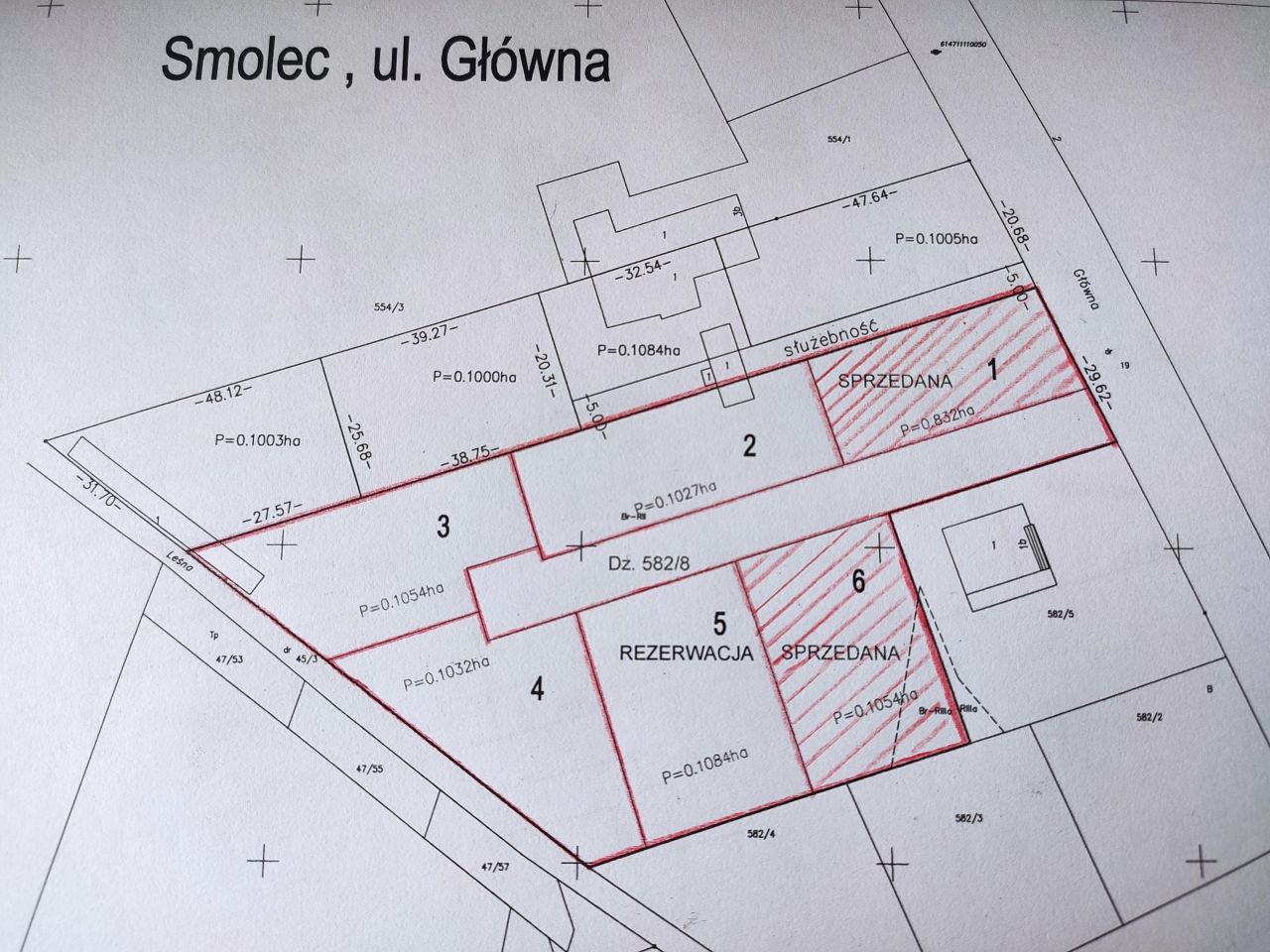Działka budowlana Smolec, Główna. Zdjęcie 1
