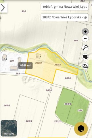 Działka budowlana Łebień. Zdjęcie 1