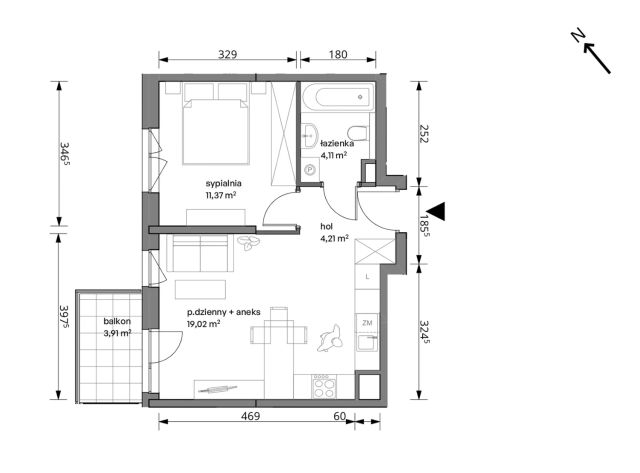 Mieszkanie 2-pokojowe Warszawa Włochy, ul. Trzcinowa. Zdjęcie 11