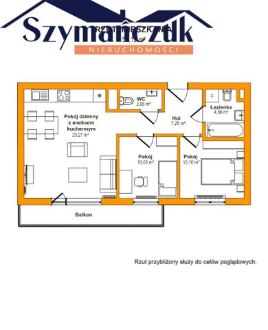 Mieszkanie 3-pokojowe Borkowo, ul. Harmonijna. Zdjęcie 4