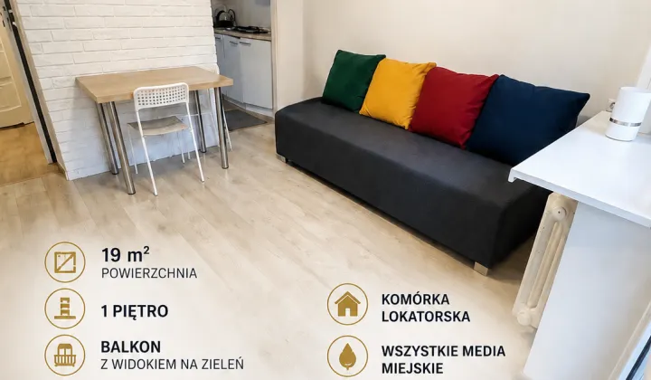 Mieszkanie 1-pokojowe Łódź Polesie, ul. Bratysławska