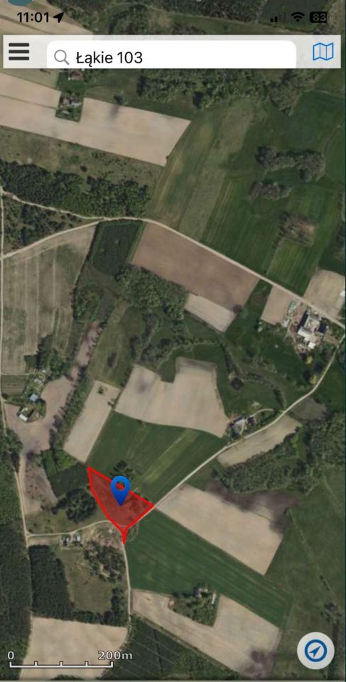 Działka rolna Łąkie, ul. Podstawowa. Zdjęcie 6