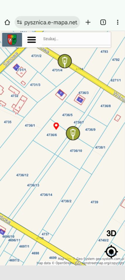 Działka rolna Pysznica Sudoły, ul. Wiśniowa