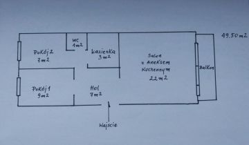 Mieszkanie 3-pokojowe Gdańsk Chełm, ul. Henryka Hubertusa Jabłońskiego