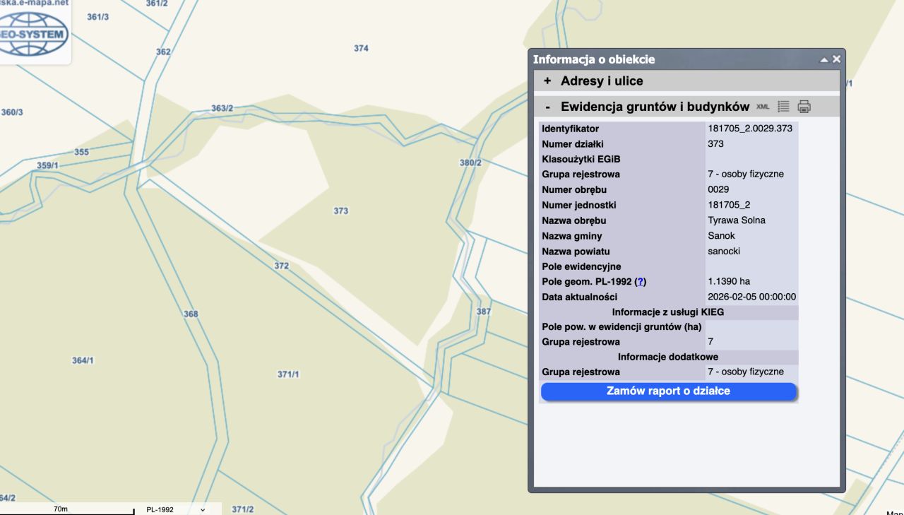 Działka rolna Tyrawa Solna. Zdjęcie 8