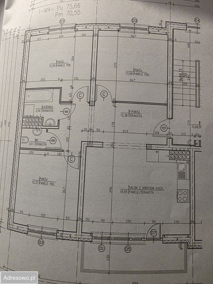 Mieszkanie 3-pokojowe Parczew. Zdjęcie 15