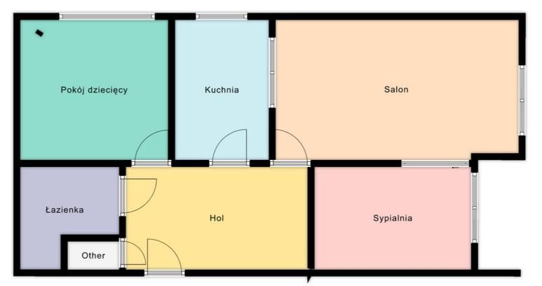 Mieszkanie 3-pokojowe Łódź Górna, ul. Juliana Ursyna Niemcewicza. Zdjęcie 2