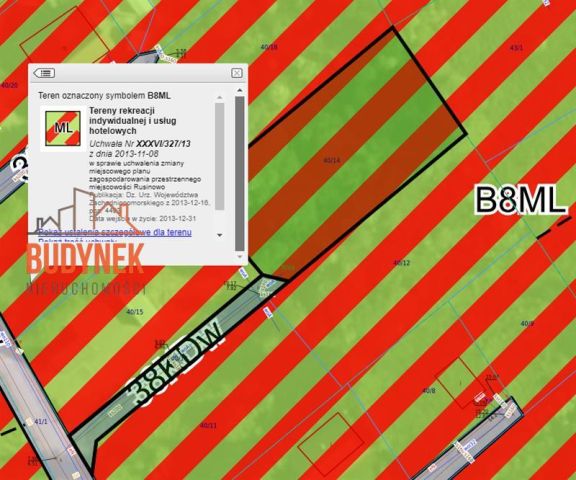 Działka budowlana Rusinowo, ul. Szewczyka Dratewki. Zdjęcie 11