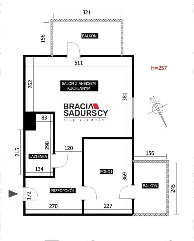 Mieszkanie 2-pokojowe Kraków Dębniki, ul. Pszczelna. Zdjęcie 11