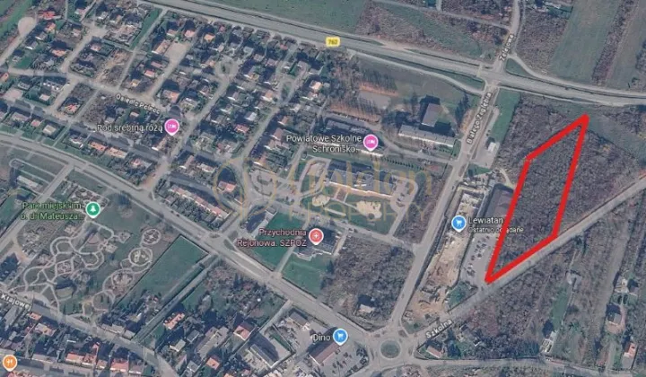 Działka inwestycyjna Chęciny