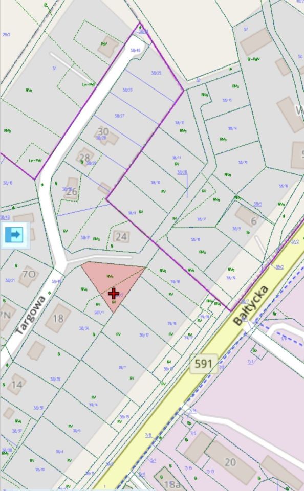 Działka budowlana Kętrzyn, ul. Targowa. Zdjęcie 3