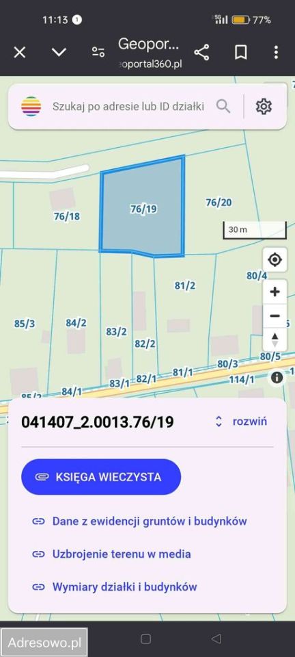 Działka budowlana Wierzchy. Zdjęcie 3