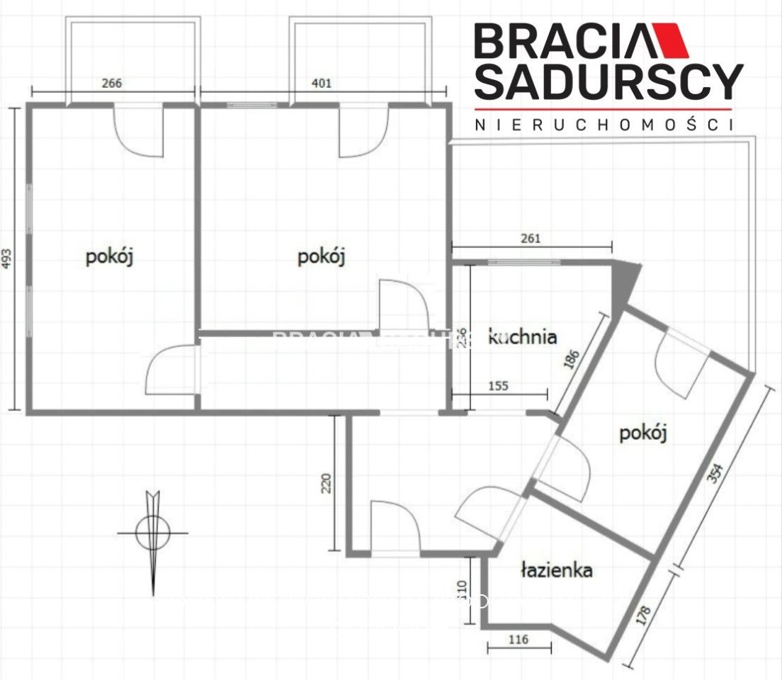 Mieszkanie 3-pokojowe Kraków Dębniki, ul. Obozowa. Zdjęcie 21