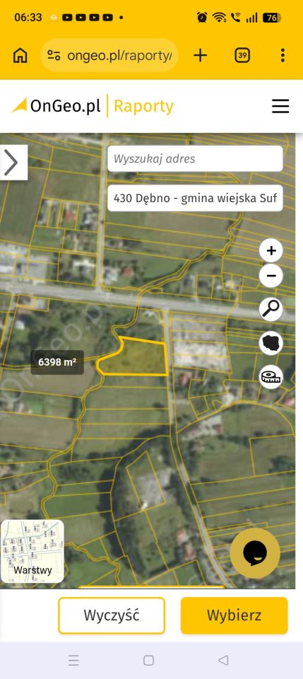 Działka budowlana Sufczyn. Zdjęcie 2