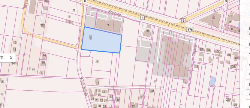 Działka inwestycyjna Porosły, ul. Wierzbowa