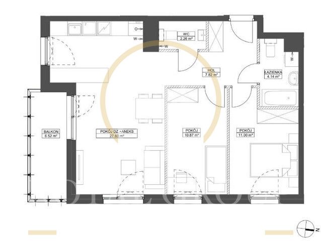 Mieszkanie 3-pokojowe Gdańsk, ul. Starowiejska. Zdjęcie 20