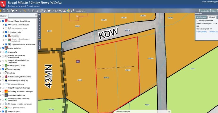 Działka budowlana Nowy Wiśnicz, ul. Juliusza Kossaka. Zdjęcie 7